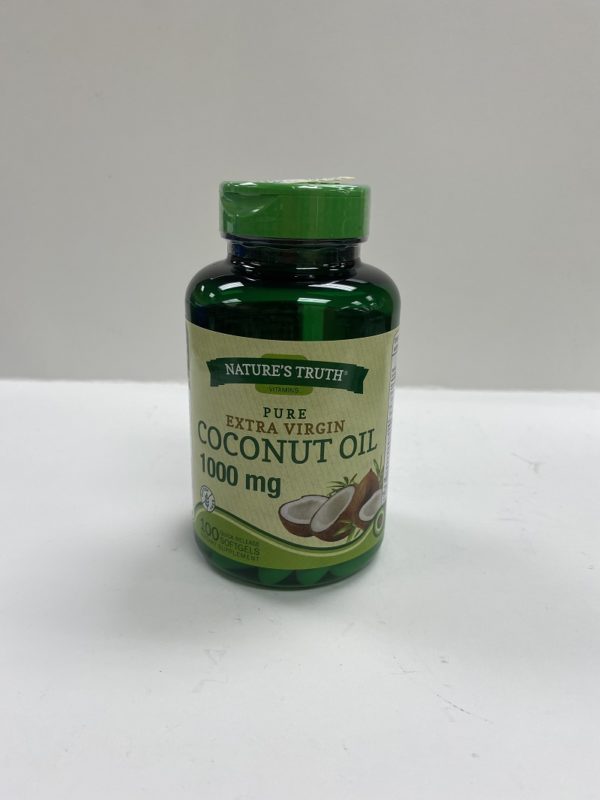 Coconut Oil Pure Extra Virgin 1000 Mg 100 CT (Nature’s Truth ...